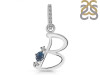 Labradorite & White Topaz Alphabet B Pendant LBD-RDA-28.