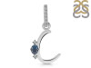 Labradorite & White Topaz Alphabet C Pendant LBD-RDA-29.