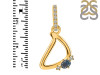 Labradorite & White Topaz Alphabet D Pendant LBD-RDA-30.