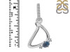 Labradorite & White Topaz Alphabet D Pendant LBD-RDA-30.