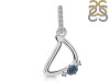 Labradorite & White Topaz Alphabet D Pendant LBD-RDA-30.