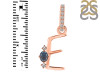 Labradorite & White Topaz Alphabet E Pendant LBD-RDA-31.