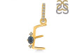 Labradorite & White Topaz Alphabet E Pendant LBD-RDA-31.