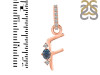 Labradorite & White Topaz Alphabet F Pendant LBD-RDA-32.
