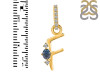 Labradorite & White Topaz Alphabet F Pendant LBD-RDA-32.