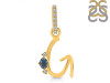 Labradorite & White Topaz Alphabet G Pendant LBD-RDA-33.