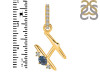Labradorite & White Topaz Alphabet H Pendant LBD-RDA-34.
