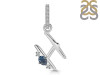 Labradorite & White Topaz Alphabet H Pendant LBD-RDA-34.