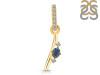 Labradorite & White Topaz Alphabet I Pendant LBD-RDA-35.