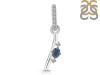 Labradorite & White Topaz Alphabet I Pendant LBD-RDA-35.