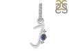 Labradorite & White Topaz Alphabet J Pendant LBD-RDA-36.