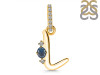 Labradorite & White Topaz Alphabet L Pendant LBD-RDA-38.