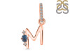 Labradorite & White Topaz Alphabet M Pendant LBD-RDA-39.