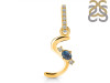 Labradorite & White Topaz Alphabet S Pendant LBD-RDA-45.