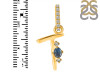 Labradorite & White Topaz Alphabet T Pendant LBD-RDA-46.
