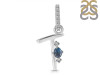 Labradorite & White Topaz Alphabet T Pendant LBD-RDA-46.