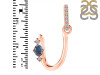 Labradorite & White Topaz Alphabet U Pendant LBD-RDA-47.
