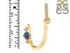 Labradorite & White Topaz Alphabet U Pendant LBD-RDA-47.