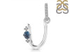 Labradorite & White Topaz Alphabet U Pendant LBD-RDA-47.