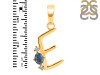 Labradorite & White Topaz Alphabet E Pendant LBD-RDA-5.