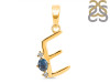 Labradorite & White Topaz Alphabet E Pendant LBD-RDA-5.