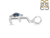 Labradorite & White Topaz Alphabet E Pendant LBD-RDA-5.