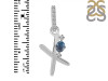 Labradorite & White Topaz Alphabet X Pendant LBD-RDA-50.