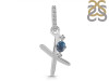 Labradorite & White Topaz Alphabet X Pendant LBD-RDA-50.