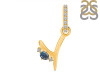 Labradorite & White Topaz Alphabet Y Pendant LBD-RDA-51.