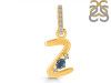 Labradorite & White Topaz Alphabet Z Pendant LBD-RDA-52.