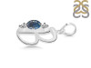 Labradorite & White Topaz Alphabet B Pendant LBD-RDA-54.