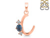 Labradorite & White Topaz Alphabet C Pendant LBD-RDA-55.