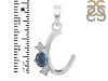 Labradorite & White Topaz Alphabet C Pendant LBD-RDA-55.