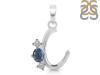 Labradorite & White Topaz Alphabet C Pendant LBD-RDA-55.