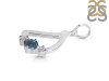 Labradorite & White Topaz Alphabet D Pendant LBD-RDA-56.