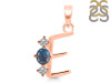 Labradorite & White Topaz Alphabet E Pendant LBD-RDA-57.