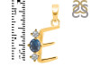 Labradorite & White Topaz Alphabet E Pendant LBD-RDA-57.