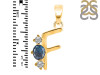 Labradorite & White Topaz Alphabet F Pendant LBD-RDA-58.