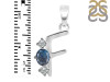 Labradorite & White Topaz Alphabet F Pendant LBD-RDA-58.