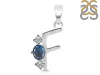 Labradorite & White Topaz Alphabet F Pendant LBD-RDA-58.