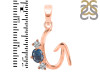 Labradorite & White Topaz Alphabet G Pendant LBD-RDA-59.