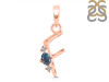 Labradorite & White Topaz Alphabet F Pendant LBD-RDA-6.