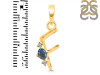Labradorite & White Topaz Alphabet F Pendant LBD-RDA-6.