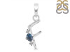 Labradorite & White Topaz Alphabet F Pendant LBD-RDA-6.
