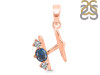Labradorite & White Topaz Alphabet H Pendant LBD-RDA-60.