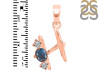 Labradorite & White Topaz Alphabet H Pendant LBD-RDA-60.