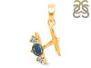 Labradorite & White Topaz Alphabet H Pendant LBD-RDA-60.