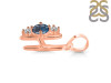 Labradorite & White Topaz Alphabet H Pendant LBD-RDA-60.
