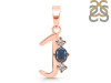 Labradorite & White Topaz Alphabet J Pendant LBD-RDA-62.