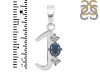Labradorite & White Topaz Alphabet J Pendant LBD-RDA-62.